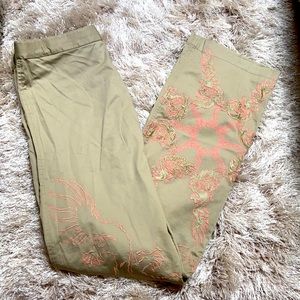 NWOT Maharishi embroidered dragon khaki pants 10